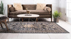 Unique Loom Taftan Collection Border Geometric Tribal Inspired Design Area Rug (9' 0 x 12' 0 Rectangular, Gray/ Black)