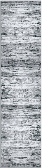 Modern Abstract Hallway Runner Rug, Black Grey White White Washable Kitchen Runner Non-Slip Soft 2x8 Runner Rug Thin Print Faux Wool Carpet for Entryway Bedroom Laundry Room Indoor Home Decor
