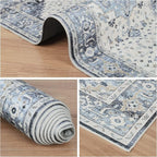 Dripex Tribal Washable Runner Rug-2x5 Non-Slip Non-Shedding Runners for Hallways Stain Resistant Kitchen Mat Laundry Entryway Carpet Runner for Doorway Entrance Bedroom Living Room Decor