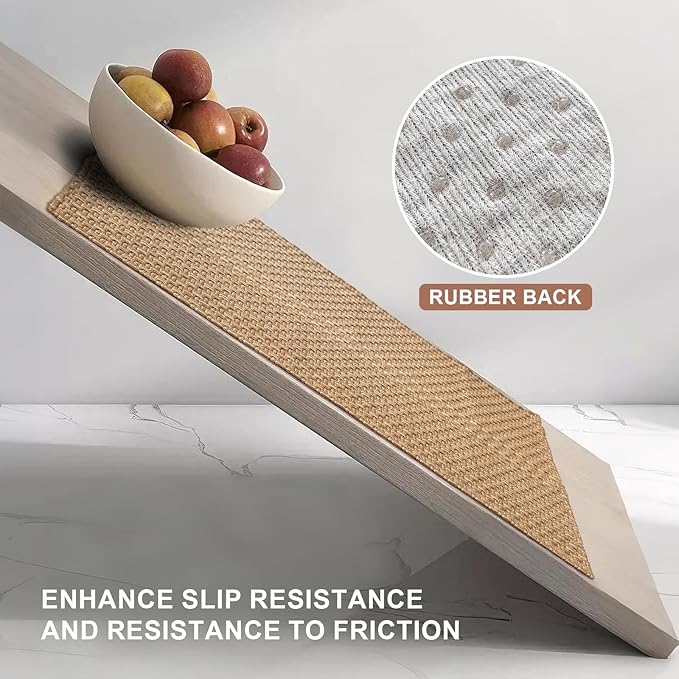 Bathroom Runner Rug,Boho 2x6 ft Hallway Runner,Braided Style Neutral Kitchen Runner Rugs,Faux Jute Rug with Rubber Backing,Machine Washable Solid Entryway Runner Non Slip,Light Brown
