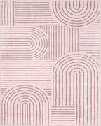 Lahome Abstract 8x10 Area Rugs, Soft Pink 8x10 Rugs for Living Room Bedroom Girls, Ultra-Thin Non-Shedding Accent Large Carpet for Office Dining Room (8x10ft,Pink)