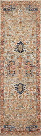 Loloi Jocelyn Collection JOC-01 Sand/Multi 2'-3" x 7'-6" .38" Thick Runner Rug