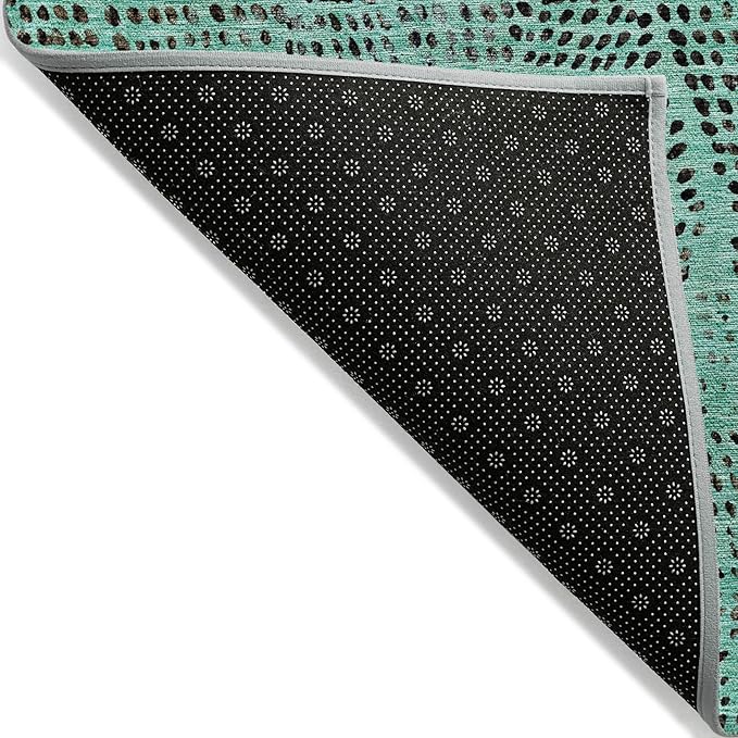 Addison Rugs Chantille ACN591 Teal 8' x 10' Indoor Outdoor Area Rug, Easy Clean, Machine Washable, Non Shedding, Bedroom, Living Room, Dining Room, Kitchen, Patio Rug
