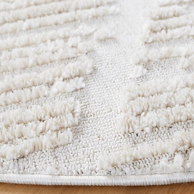SAFAVIEH Marrakech Collection 3' Round Beige MRK517C Moroccan Boho Tribal Trellis Area Rug