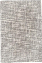Dash & Albert Crosshatch Dove Grey Hand Micro Hooked Wool Rug, 8.5 X 11.5 Feet, Grey Solid Pattern