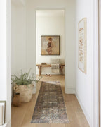 Loloi Amber Lewis Morgan Collection MOG-03 Denim/Multi 2'-3" x 11'-6" 38" Thick Runner Rug feat. CloudPile, Neutral, Room Décor, Vintage Inspired, Livingroom, Bedroom, Dining Area