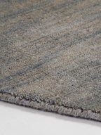 Hand Knotted Loom Wool ECO-Friendly Area Rugs - 6'x6', Octagon, Light Blue Color, Solid Plain Design, High Pile Handmade Anti Skid Area Rugs for Living Room, Bed Room (L00111)