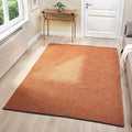 LUXE WEAVERS Modern Farmhouse Orange 8x10 Washable Area Rug, Anti-Slip Diamond Pattern Carpet