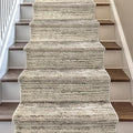 Well Woven Custom Size Hallway & Stair Runner- Harlow Delphi Cream Beige 31 Inches Wide x 35 Feet Long Runner (31" x 35') Runner Rug - Modern Stripes Pattern, Ultra-Soft, Easy-Clean