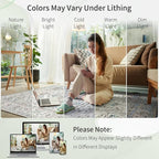 Enkor Area Soft Rugs 9x12 Washable Non Slip Boho Floor Rugs for Living Room Bedroom, Vintage Style Farmhouse Mat for Kitchen Entryway White & Grey