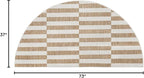 Unique Loom Outdoor Striped Collection Area Rug - Striped (3' 1" x 6' 1" Hearth Taupe/Ivory)