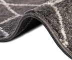 Unique Loom Trellis Frieze Collection Area Rug - Geometric (3' Square, Dark Gray/ Ivory)