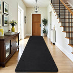 Amearea Modern Soft Hallway Runner Rug, 3x8 Feet Area Rug Runners for Hallways, Washable Runner Rugs, Non Slip Memory Foam Rug Black Runner Rugs Carpet for Entrance Kitchen Kids Room Decor