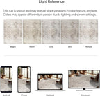 ReaLife Rugs Machine Washable Area Rug Runner - Living Room Bedroom Bathroom Kitchen Entryway Office - Padded Low Pile Stain Resistant Premium - Boho Farmhouse Vintage - Joy - Beige Ivory 2'6" x 6'