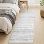 2x6 Runner Rug Machine Washable Non Slip Area Rug Distressed Neutral Moroccan Boho Rug Ultra Soft Floor Runners for Hallways for Entryway Laundry Room Kitchen, Grey
