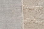 Revival Rugs Ebb 2'7"x9' Machine Washable Runner Rug for Hallway Entryway - 100% Recycled Oeko-TEX Certified, Medium Pile, Beige, Cream