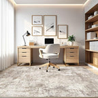 8x10 Area Rugs Living Room: Washable Large Abstract Soft Rug Stain Resistant Indoor Floor Non-Slip Accent Carpet for Women Modern Home Enthusiasts Aged- Bedroom Nursery Playroom- Beige Brown