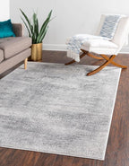 Unique Loom Finsbury Collection Area Rug - Sarah (3' 3" x 5' 3" Rectangle, Gray/ Ivory)
