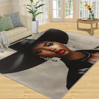 8x10 Fashionable Woman Rugs for Living Room - Modern Woman Large Area Rug, Sexy Girl Modern Boy Nursery Rug Soft Washable for Classroom Office Bedroom Kids Room