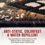 YHSF South West Native American Area Rug C318 - Easy Clean, Thick, Soft, Durable Native Tribal American Indian Inspired Rug for Bedroom/Living Room and More - Sage Green, 2 Feet x 3 Feet 4 Inches