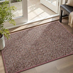 MontVoo Door Mat Indoor Entrance Doormat, Absorbent Durable Rubber Non Slip Front Door Mat for Inside Entry Entryway Dirt Trapper Welcome Mat, Red 32''x48''