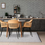 LUXE WEAVERS Modern Farmhouse Beige 9x12 Washable Area Rug, Anti-Slip Diamond Pattern Carpet