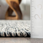 Nuloom Alessi Hand Woven, Grey, 11'6" x 14'6", Solid, Cotton, Soft and Gentle, High Traffic, Stain Resistant, Easy Clean, Durable Area Rug for Bedroom, Living Room, Dining Space, Den, Foyer, Entryway