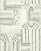 Lahome Abstract 10x14 Area Rugs for Living Room Bedroom, Soft Large Washable Rugs, Ultra-Thin Non-Slip Modern Dining Room Rug Non-Shedding Accent Carpet for Office, Green