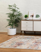 Unique Loom Isabella Collection Area Rug - Adjani (6' x 9' Rectangle, Ivory/ Beige)