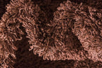 Unique Loom Solid Shag Collection Area Rug (9' x 12' 2" Rectangle Chocolate Brown)