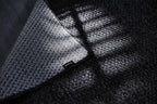 CAMILSON Indoor and Outdoor Runner Rug Dark Gray Black Solid Boho Woven Design Easy-Cleaning Non Shedding Farmhouse Living Room Bedroom Garden Patio and Kitchen Washable Outside Carpet Alfombras (2x7)