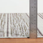 Dash & Albert Ellington Stripe Grey Machine Washable Rug, 5 X 8 Feet, Grey Stripe Pattern