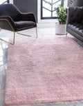Unique Loom Solo Collection Area Rug - Calabasas (10' x 13' Rectangle, Pink)