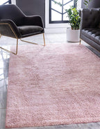 Unique Loom Solo Collection Area Rug - Calabasas (10' x 13' Rectangle, Pink)