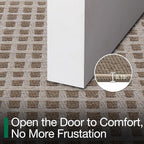 LUMI Inside Door Mat for Entry 30''x48'', Absorbent, Dirt Trapper, Low Profile Thin, Non Slip Mats with Rubber Backing, Ideal for Indoor, High Traffic, Garage, Entrance, Checkered Beige