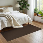 EARTHALL Washable Runner Rug 2x6 Ft Non Slip Runners for Hallways Cotton Rubber Backed Kitchen Runner Braided Indoor Floor Carpet Runners for Entryway, Hallway, Kitchen, Bedroom, Brown/Coffee