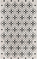 Nourison Home Nourison Essentials Ivory Black 4' x 6' Area Rug - Easy Clean, Non Shedding, Bed Room, Living Room, Dining Room, Kitchen (4' x 6')