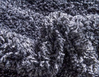Unique Loom Davos Shag Collection Area Rug - Solid (5' 3" x 8' Rectangle, Peppercorn)