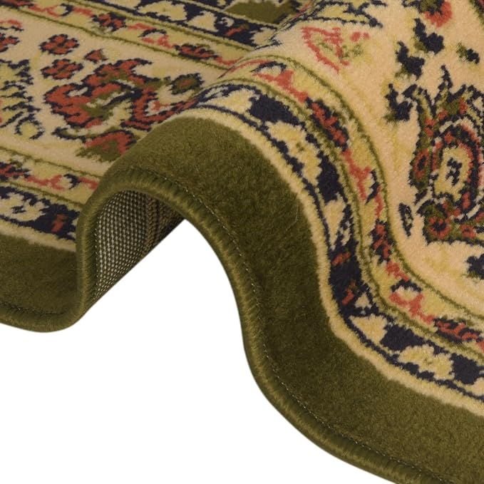 Unique Loom Sialk Hill Collection Area Rug - Washington (9' 10" x 13' 1" Rectangle Green/Hunter Green)