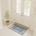 Fame Rugs Turkish Rug. Washable Vintage Oriental Antique Inspired Traditional Doormat Small Modern Area Rugs Luxury Entryway Entry Bedroom Bathroom Kitchen (409CN, 2' x 3')