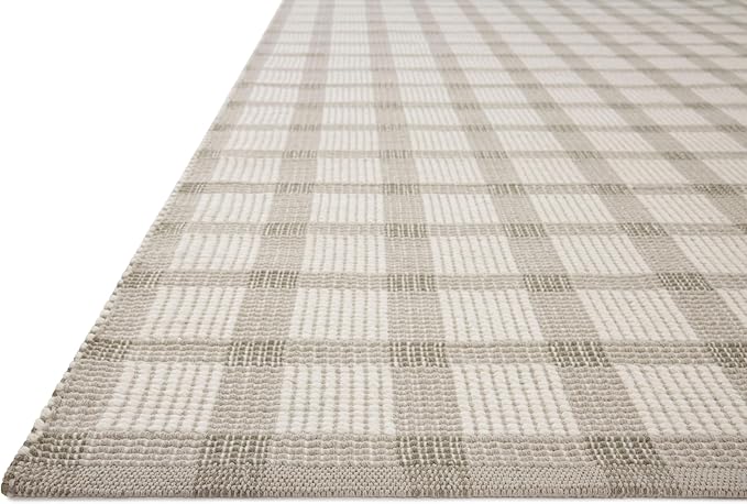 Loloi Magnolia Home by Joanna Gaines Ryder Collection RYD-02 Stone/Ivory 8'-6" x 11'-6" Area Rug