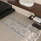 Rugcomf Runner Rug Washable Kitchen Runner 2'x 6'Runner Rug Floral Non-Slip for Entryway Indoor Soft Carpet Runner for Hallways, Kitchen, Laundry, Bedroom, Bathroom(Colorful)