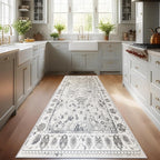 Runner Rug for Hallway Kitchen Runner Rug Non Slip 2'x 8' Washable Runner Rugs with Rubber Backing, Soft Distressed Rugs Farmhouse Entryway Runners for Living Room, Laundry, Bedroom