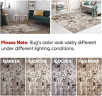 Keen Home Design Area Rugs - 2x14 Non-Shedding, Abstract Rugs for Kitchen, Living Room, Bedroom, Dining Room, Entryway - Size: 2'8" x 14', Multi