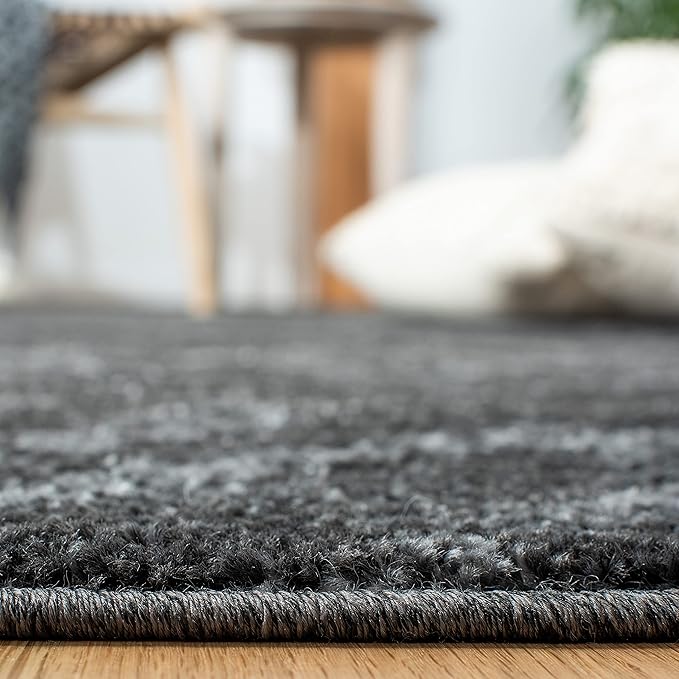 SAFAVIEH Adirondack Collection Runner Rug - 2'6" x 6', Dark Grey & Grey, Modern Diamond Distressed Design, Non-Shedding & Easy Care, Ideal for High Traffic Areas in Living Room, Bedroom (ADR131F)