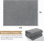 Pauwer 9x12 Washable Area Rugs for Living Room Modern Grey Solid Color Soft Fluffy Rugs for Bedroom Non Slip Boho Accent Indoor Mat Floor Carpet Cover for Kids Room Dining Room Kitchen Office