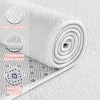 Large Area Rugs for Living Room Bedroom, 6x9 Feet White Rug, Minimalist Modern Shag Rug, Soft Thick Comfy Memory Foam Indoor Carpet, Non-Slip Washable Rug for Boys Girls Dorm Nursery Room Home Decor