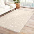 Beige Rug, 5x6 Rug, Bubble Print Rugs for Entryway, Minimalist Large Area Rug, Washable Rug Non Slip Soft Indoor Carpet, Kids and Pets Friendly, Beige Home & Room Decor