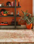 Unique Loom Isabella Collection Area Rug - Adjani (10'x 14' 1" Rectangle, Rust Red/ Black)