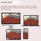 RUGSREAL Modern Runner Rug 2.5x8 Stain Resistant Washable Kitchen Runner Carpet with Rubber Backing Low Pile Contemporary Solid Color Entryway Mat Ultra Soft Rug for Living Room Bedroom, Red